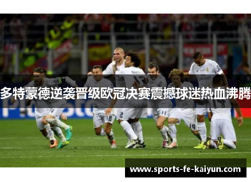 多特蒙德逆袭晋级欧冠决赛震撼球迷热血沸腾